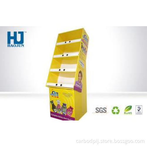 Eco Friendly Electronic Watch Cardboard Floor Display Rack